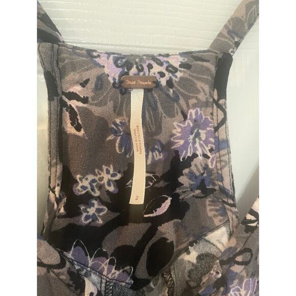 Free People Jump and Jive Floral Mini Dress size 2 - Picture 3 of 13
